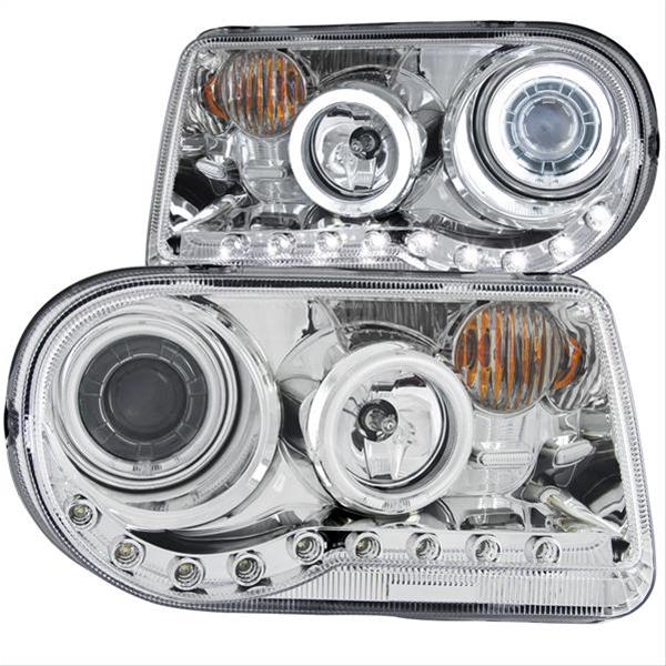 Anzo Chrome Projector Headlights with Halos 05-10 Chrysler 300C